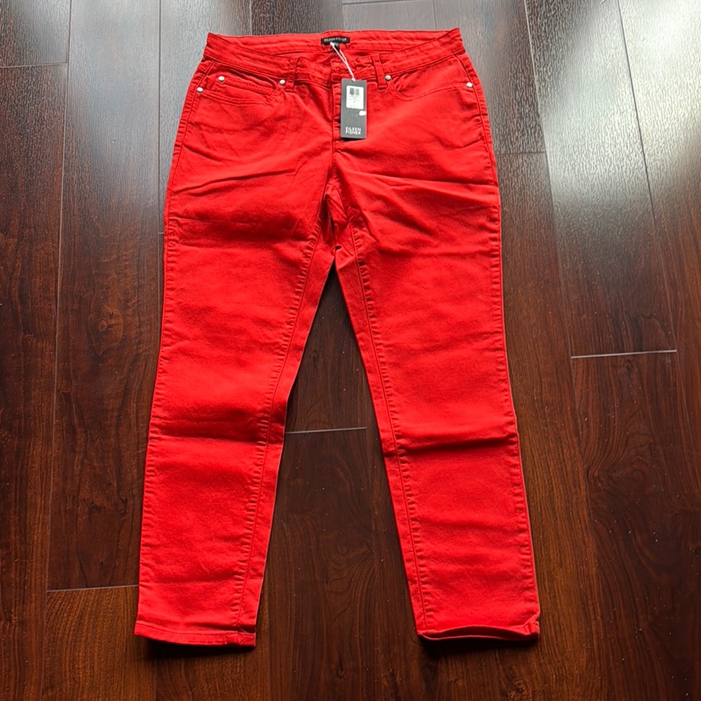 Eileen Fisher Red Ankle & Cropped Jeans